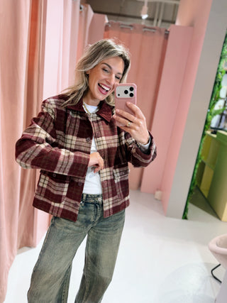 Kenza Ruit Jacket - Bordeaux