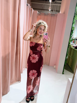 Mandy Dress - Bordeaux