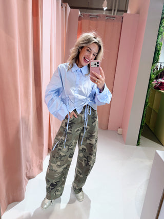 Vita Barrel Jeans - Camouflage