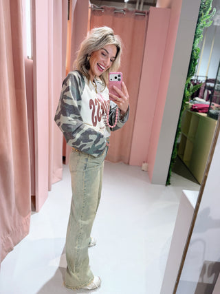 Evy Wide Leg Jeans - Dusty Denim