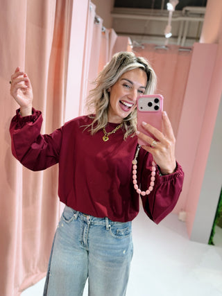 Anouk Longsleeve - Bordeaux