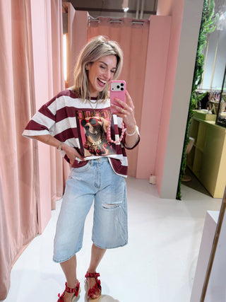 Dog Sweat Tee - Bordeaux