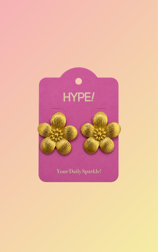 Flower Earrings - Goud