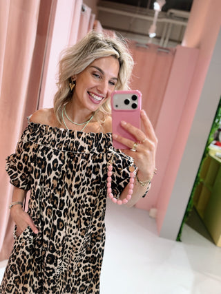 Nancy Dress - Leopard