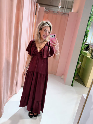 Juliette Dress - Bordeaux