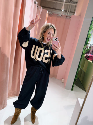 Bisous Sweater - Navy
