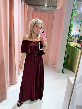 Romy Dress - Bordeaux