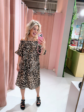 Nancy Dress - Leopard