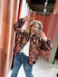 Davina Jacquard Bomber - Donkerbruin