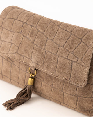Avila Croco Bag - Taupe