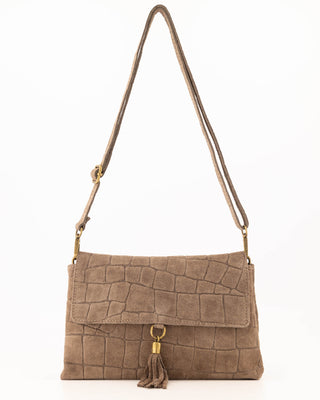Avila Croco Bag - Taupe