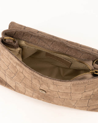 Avila Croco Bag - Taupe