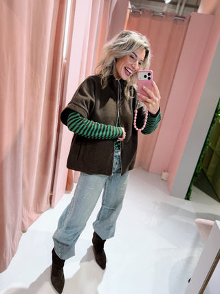 Bowie Gilet - Bruin
