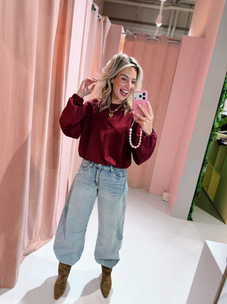 Anouk Longsleeve - Bordeaux