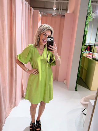 Berber Dress - Lime