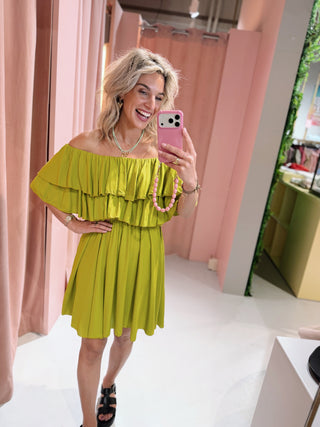 Nathalie Dress - Lime