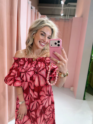 Megan Dress - Bordeaux