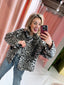 Kae Teddy Jacket - Leopard