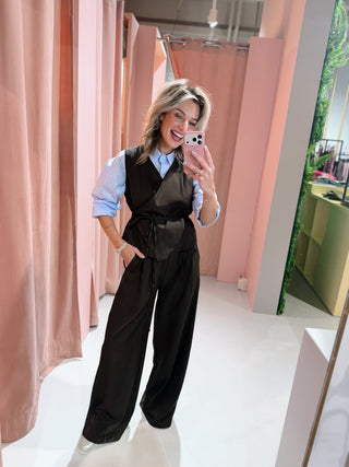 Vieve Waistcoat - Bruin