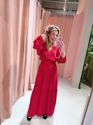 Kira Dress Uni - Cerise
