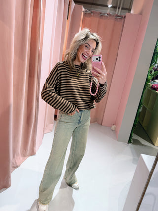 Finn Longsleeve - Bruin/Taupe