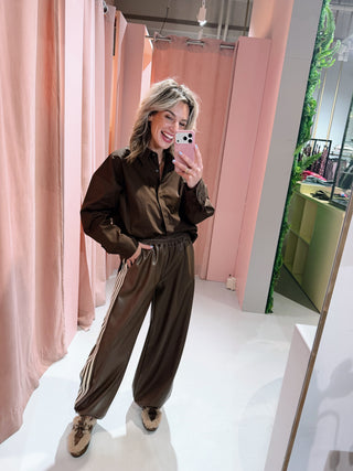 Iris PU Pants - Bruin