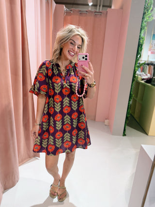 Marie Dress - Paars