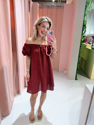 Laila Dress - Bordeaux