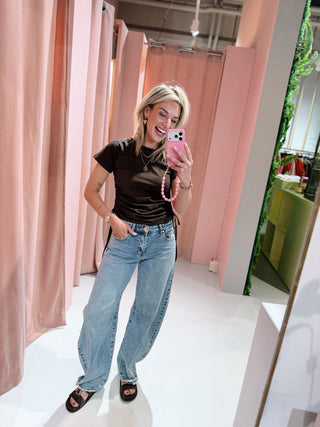 Kelly Barrel Jeans - Denim