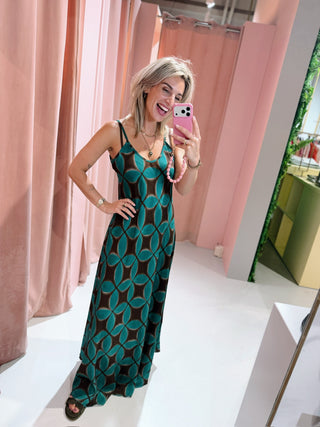 Pauline Dress - Zeegroen