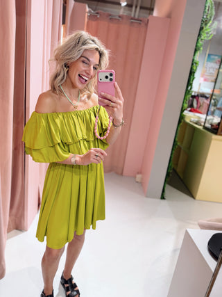 Nathalie Dress - Lime