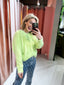 Saar Knit Cardigan - Lime