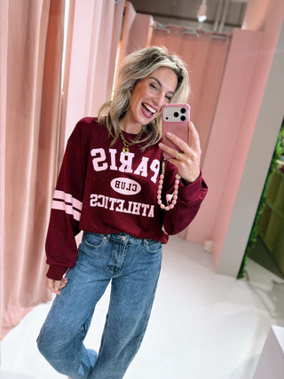 Paris Club Sweater - Bordeaux