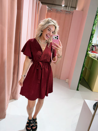 Noel Dress - Bordeaux