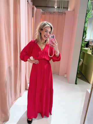 Kira Dress Uni - Cerise