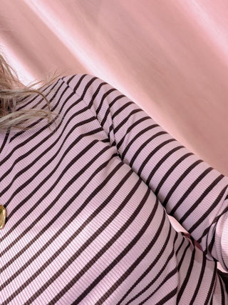 Alicia Longsleeve - Roze/Bruin