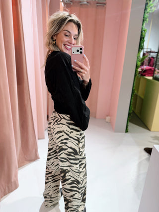 Holden Barrel Jeans - Zebra
