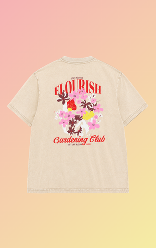 Flourish Tee - Beige