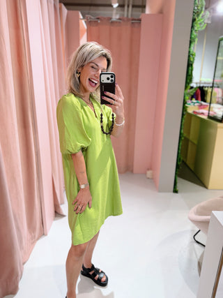 Berber Dress - Lime
