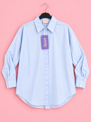 Inez Blouse - Lichtblauw
