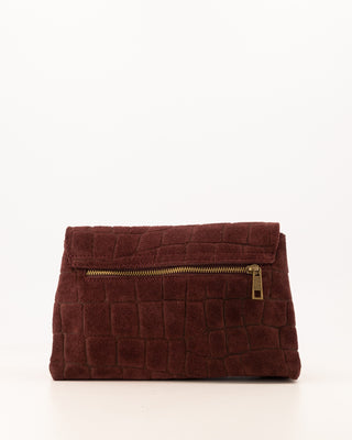 Avila Croco Bag - Burgundy