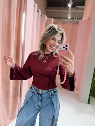 Daphne Longsleeve - Bordeaux