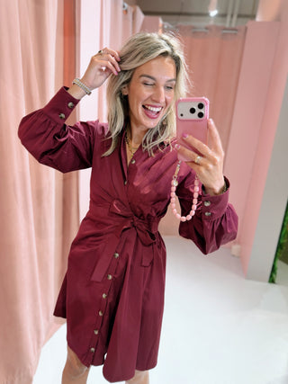 Wendy Dress - Bordeaux