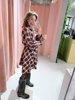 Pia Dress - Bordeaux