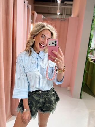 Maura Blouse - Lichtblauw