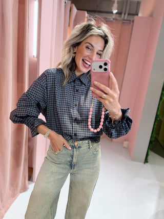 Fabienne Ruit Blouse - Bruin