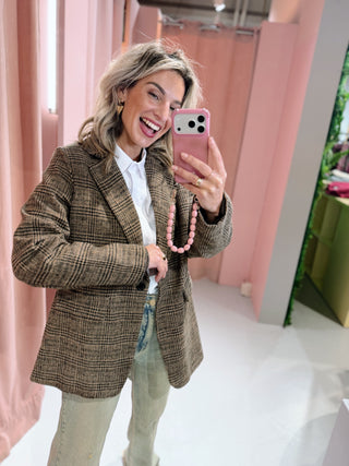 Esther Ruit Blazer - Bruin