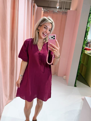 Riley Dress - Prugna