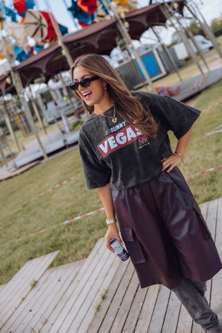 Vegas Tee - Washed Grey
