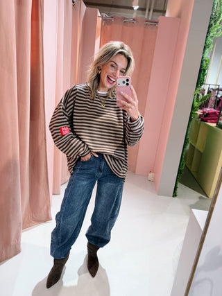 Amore Sweater - Taupe/Bruin